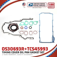 For Chevrolet GMC Buick - Timing Cover Oil Pan Gasket Kit New TCS45993/OS30693R