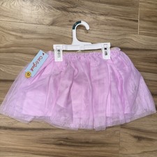 Cat  Jack Girls 4T Purple/Gold Tulle Tutu Skirt Princess Glitter Pull-On