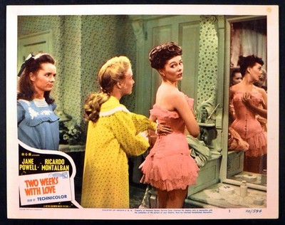 TWO WEEKS WITH LOVE 1950 Jane Powell, Debbie Reynolds LOBBY CARD #5
