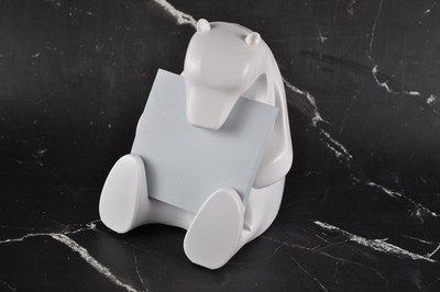 Post it note Bear White Polar Bear Desk Top Note Dispenser