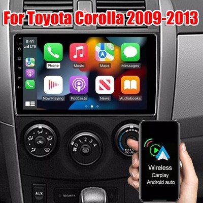 Apple Carplay Screen For Toyota Corolla 2009-2013 Car Stereo Radio Backup Camera