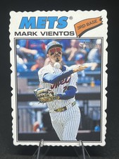2026 Topps Heritage - Mark Vientos #77 Deckle Edge New York Mets Card New NM MLB