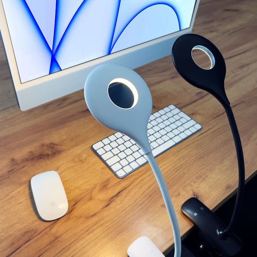 Bezprzewodowa lampka LED do czytania z klipsem + kabel micro USB czarny - Zdjęcie 7 z 12