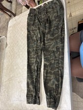 Levis Jeans Boys Youth 14reg Inseam 26 Green Camo Jogger Stretch Waist Denim