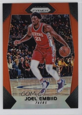 2017-18 Panini Prizm Orange Prizm 1/49 Joel Embiid #2 e1e
