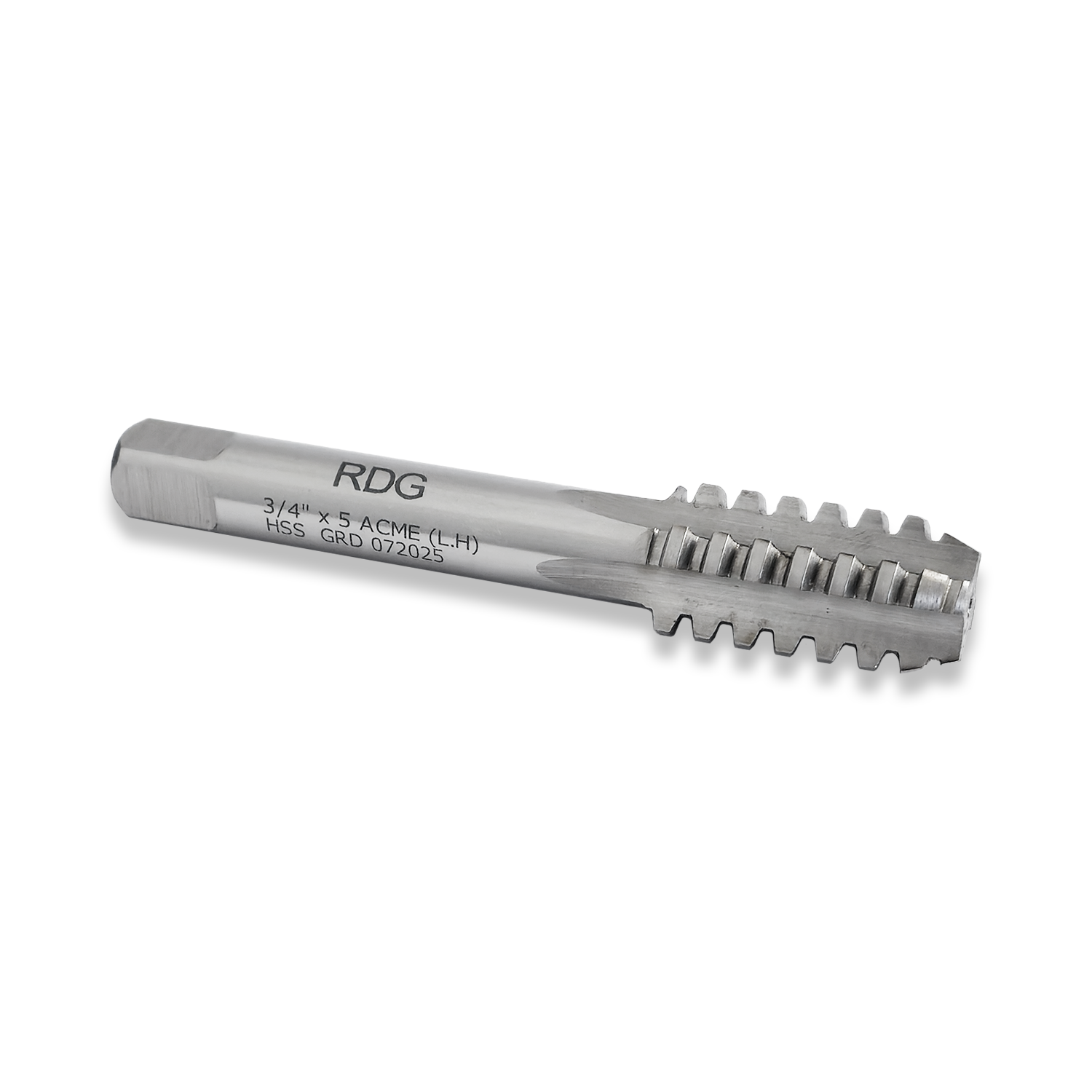 HSS ACME TAP 3/4"" X 5 TPI LEFT HAND HIGH SPEED STEEL SECOND TAP RDGTOOLS
