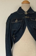 COMME des GARCONS Tricot Cropped Dark Denim Jacket Long Sleeve FA BGA