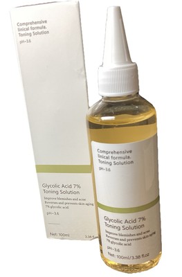 Glycolic Acid 7% Toning Resurfacing Solution New 100ml Remove Acne Moisturizer