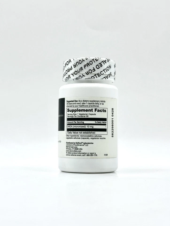 DaVinci Labs Micronizado DHEA 10Mg (90 Cápsulas) Sellado Foto 2 de 4