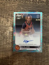 ZZ Clark 2022 Topps Chrome Overtime Elite OTE Aqua Refractor Auto SP RC /99