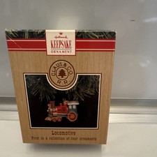Hallmark Keepsake Ornament Locomotive Claus & Co. R.R. Multicolor Christmas 1991