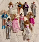 Vintage Mattel Barbie Ken Todd Superstar Era Clothed Dolls Lot No Reserve