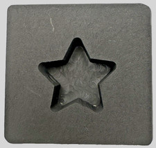 Graphite Ingot Mold for Casting 1/2 oz Gold Star