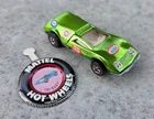 Vintage Redline Hot Wheels Tri-baby Light  "Apple" Green Mattel U.S - 1969