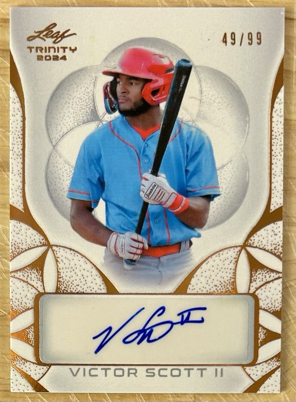 2024 Leaf Trinity - Autographs Victor Scott II #BA-VS1 Bronze /99 (AU, RC) STL