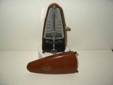 Vintage Wittner Taktell Piccolo Metronome Wind Up Brown - Made In Germany
