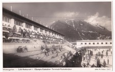 AK Garmisch-Partenkirchen Autogramme Paul Falk Ria Baran Eiskunstlauf Paarlauf