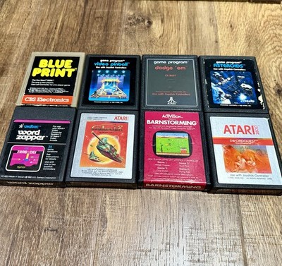 Atari 2600 Games Lot Of 8 Cartridges Untested