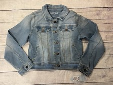 Girls Medium 7/8 Cat  Jack Denim Jean Jacket NWT