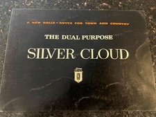 Vintage 1950s Rolls Royce The Dual Purpose Silver Cloud Sales brochure