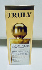 Truly Golden Glaze Body Oil Vanilla Scent Vegan Clean 3.1 fl oz Gold