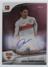 Genki Haraguchi Chrome Bundesliga 2022/23 Pink Refractor /75 Auto