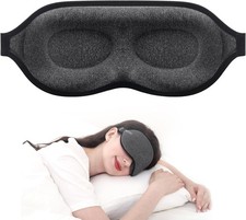 Luxury Sleep Mask for Back, Side Sleeper, Complete Light Blocking Sleeping