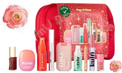 SEPHORA FAVORITES COZY & CLEAN MUST HAVE BEAUTY MAKEUP GIFT SET