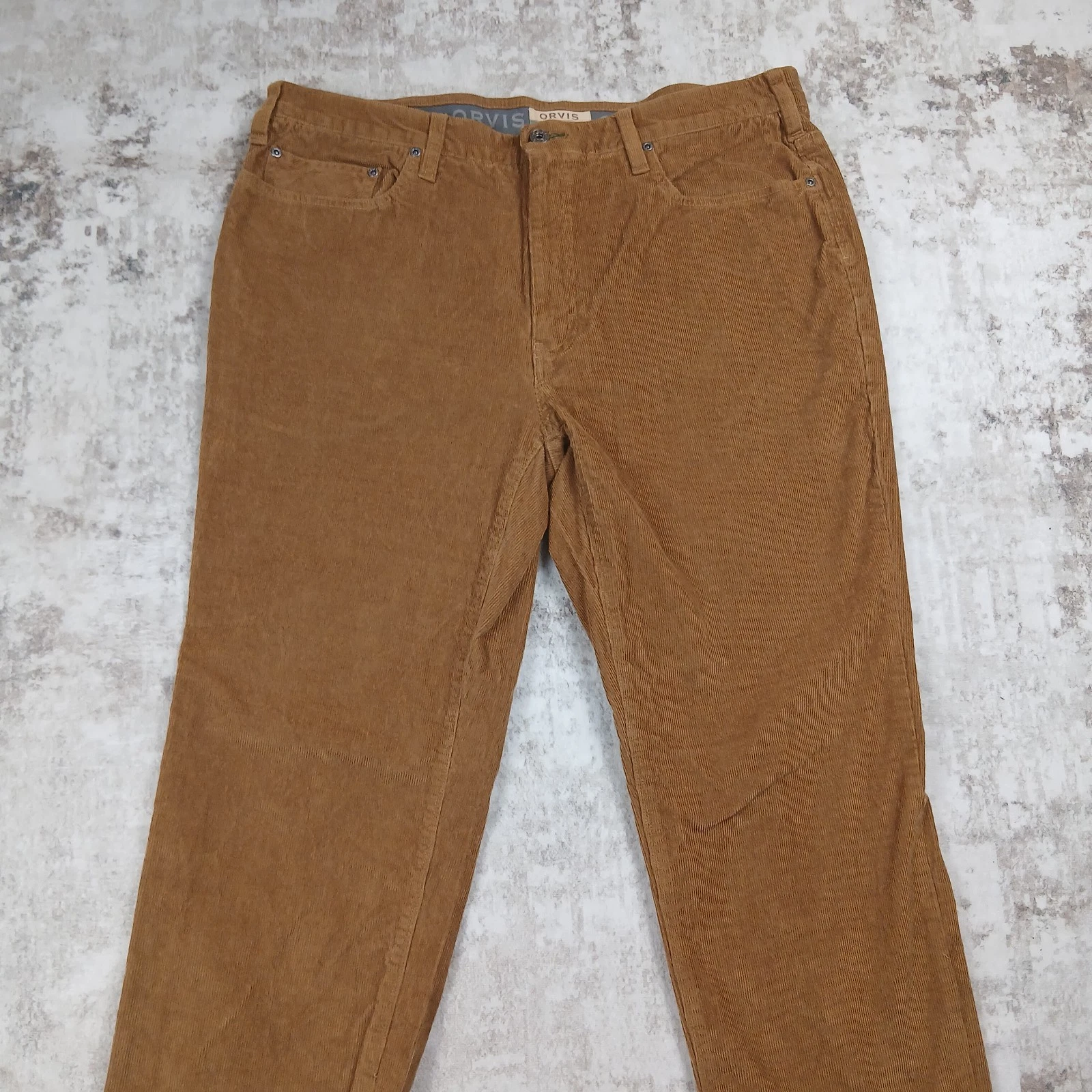 Orvis Five Pocket Corduroy Pants Men's 38x34 Brown Outdoor Fishing