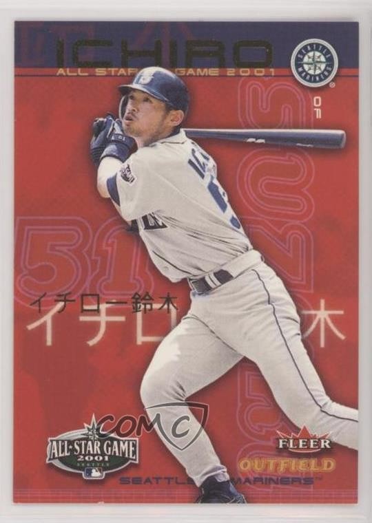 2001 Seattle Mariners All-Star FanFest Ichiro Suzuki #3 HOF 1w3