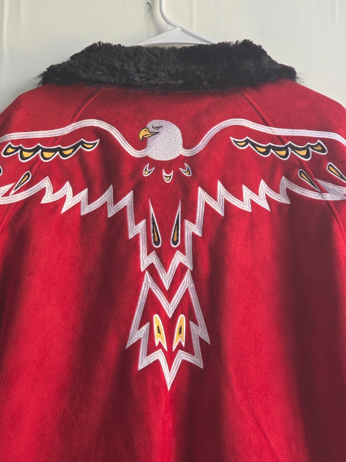 Ameri-Mode Red Jacket with Eagle Embroidery Women… - image 11