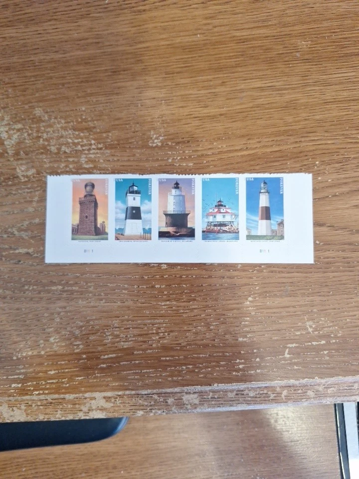 #5625b..LIGHTHOUSES..STRIP OF 5 Forever Stamps MNH - Image 2 of 2