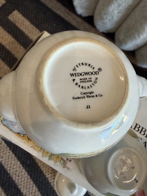 Wedgwood Peter Rabbit Children's Tea Set 4pc Teapot Cream Jug Sugar Bowl Beatrix