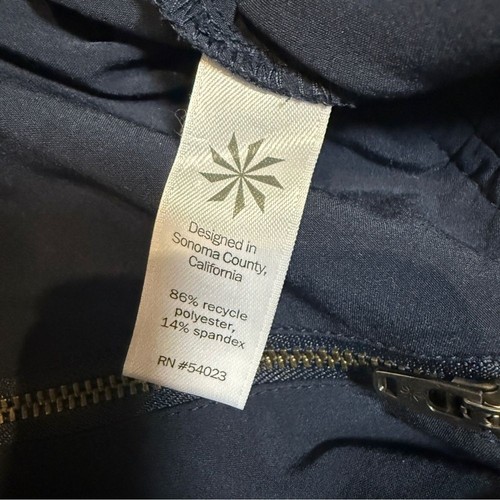 Pantaloni Jogger Athleta Navy Caviglia Elasticizzati Zip Tasca Casual Viaggio Athlesure 12 - Foto 8 di 8