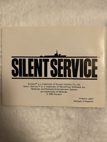 Nintendo NES Game Silent Service