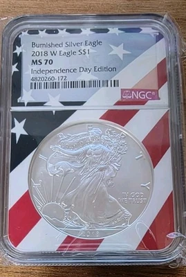 American Eagle MS 70 Graded 2018 Silver Bullion Coins for sale | eBay