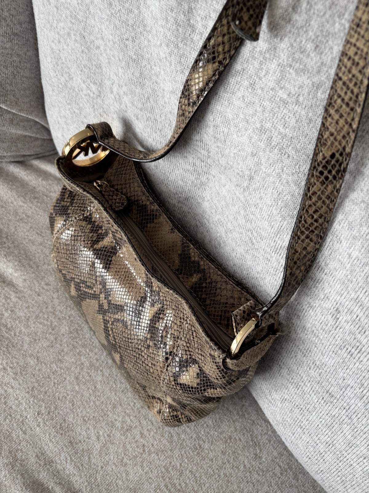 MICHAEL KORS DESIGNER PYTHON SNAKE EMBOSSED LEATH… - image 3