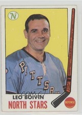1969-70 Topps Leo Boivin (Wearing Piattsburgh Penguins Sweater) #122 HOF sq1