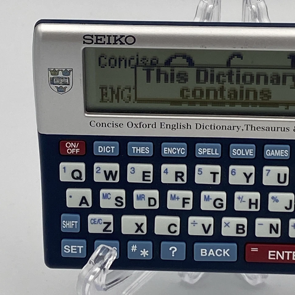 Seiko ER6700 Concise Oxford English Dictionary Thesaurus Encyclopedia Electronic - Image 3 of 4