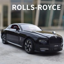 Modellino auto in lega scala 1/24 Rolls Royce Spectre suono e luce metallo fuso