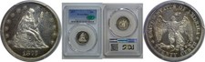 1877 Twenty Cent Piece   PCGS PR-62  CAC