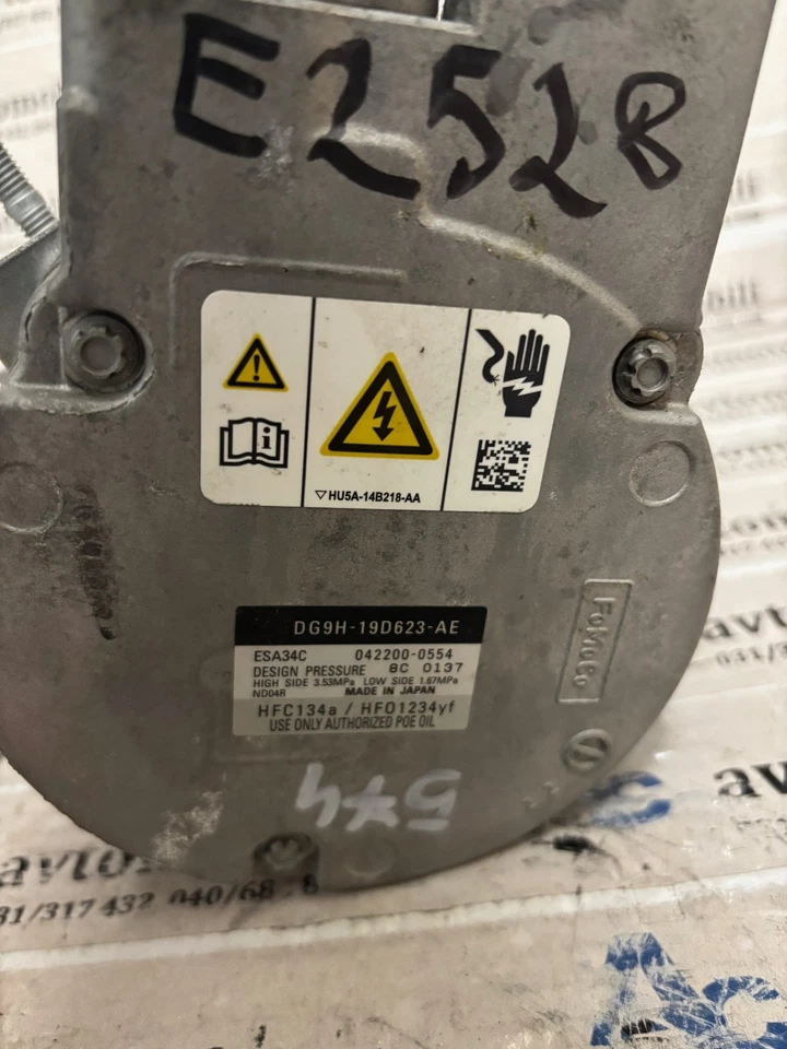 DG9H19D623AE Ford Mondeo Hybrid Klimaanlage Klimakompressor Pumpe Kompressor - Image 4 of 4