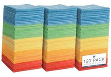 Microfiber Cleaning Cloth, Bulk Towels for Home, Reusable Microfiber 150 Pack