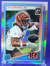 2025 Donruss Optic Tahj Brooks Silver Holo Prizm #268 Rated Rookie Bengals