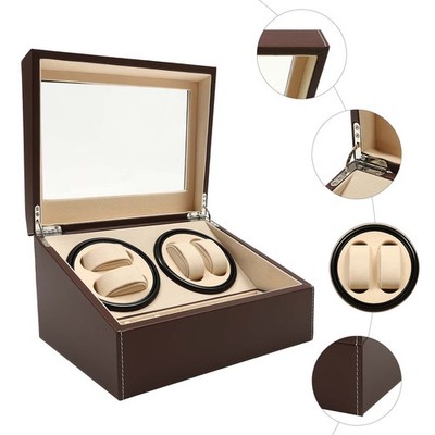 4+6 Automatic Watch Winder Watch Display Box Luxury Storage Case Self-winding