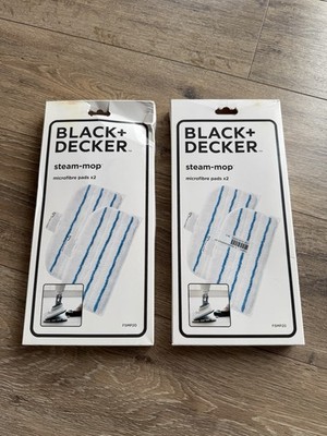 Black & Decker FSMP20 steam-mop microfibre pads x2 - Neu 