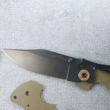 2PCS Custom Brass Gasket Copper Gasket Pad For Cold Steel Recon 1 Folding Knife