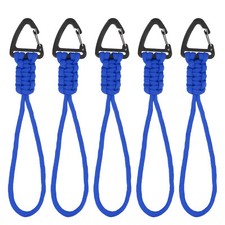 5 Pcs Paracord Keychain Lanyard Keychain Cord with Hook Dark Blue