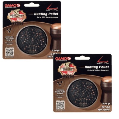 Gamo 632274054 Lethal Pellets .177 100 Count *2 Pack*