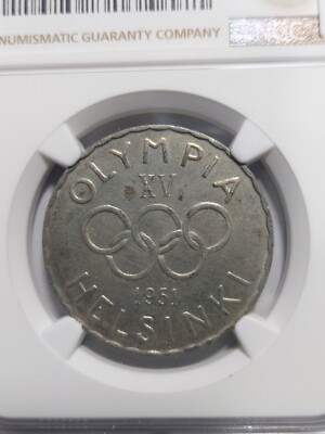 Finland 500 Markkaa Helsinki Olympic, 1951, NGC MS 62 | eBay